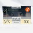 画像1: ▲買取品▲ maxell MX 100 (D) METAL POSITION TYPEIV 2PACK  (メタルポジション) カセットテープ (1)