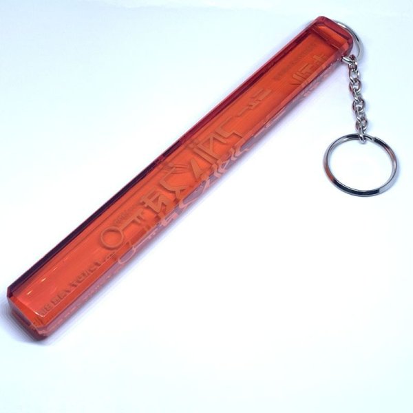 画像2: 【ADMSKI】大阪名物アダムスキーみやげ マイナーチェンジ版 "ホテルニューアダムスきー" アクリル棒キーホルダー /レッド (2)